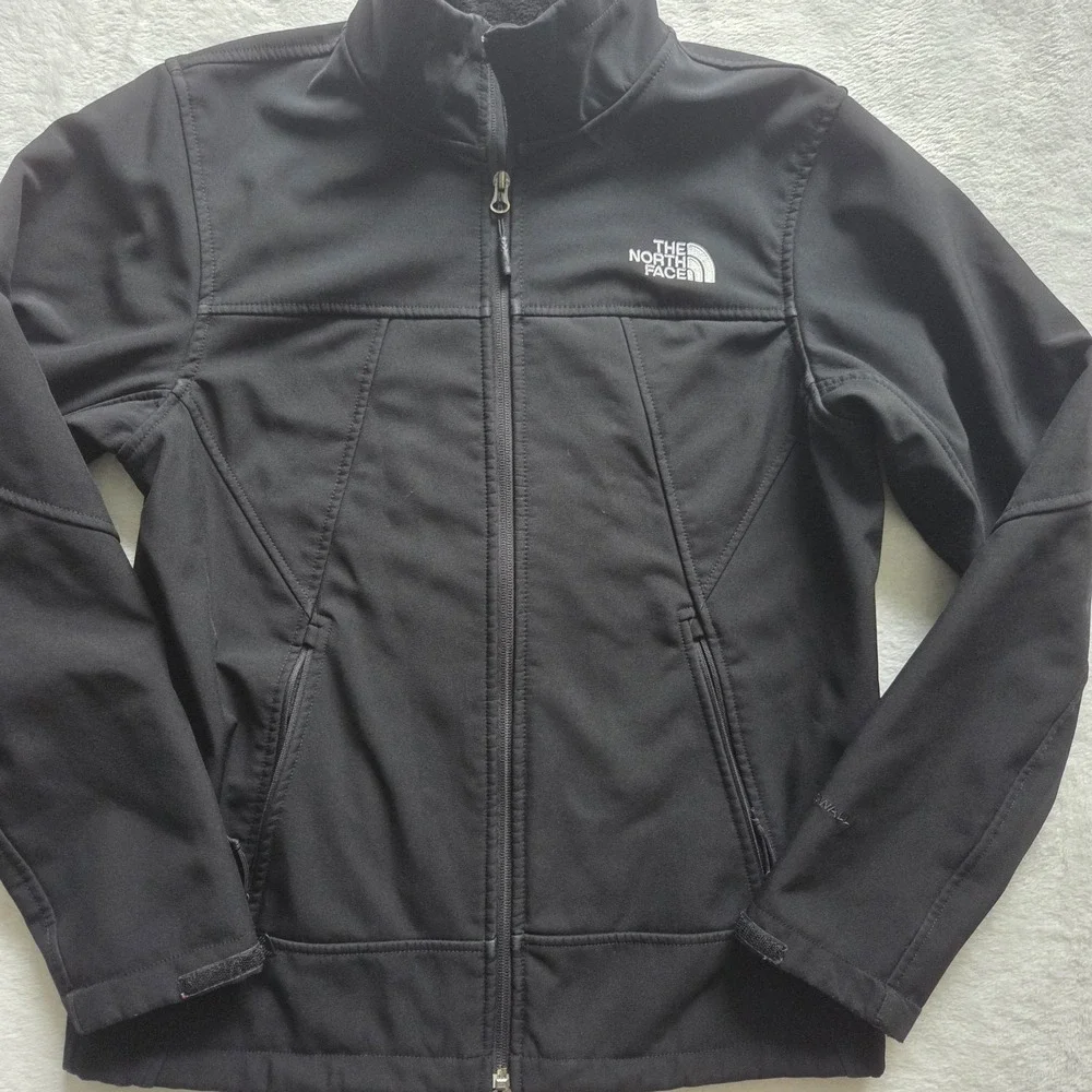 NORTH FACE Apex Chromium Thermal Soft‎ Shell Zip Sweater Jacket Mens Small Read